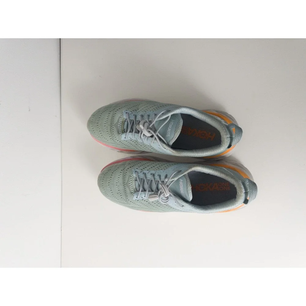 Hoka Arahi 4 Teal Green Shoes Womens‎ US 9 Running Sneakers Drawstring